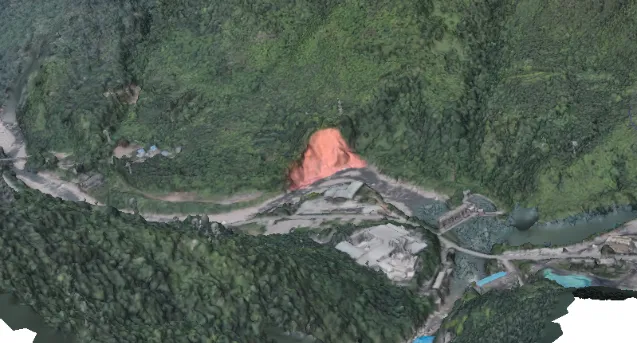 无人机实时提取与重建结果