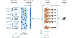 I2-FaçadeNet: An illumination-invariant façade recognition network leveraging sparsely gated mixture of multi-color space experts for aerial oblique imagery